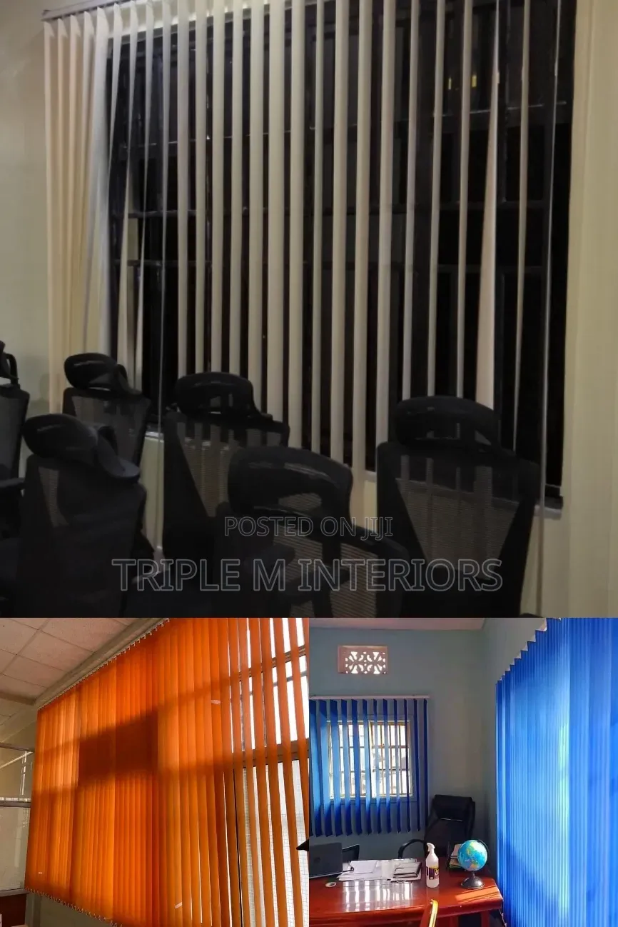 Wind-Stable Vertical Blinds With Weighted Bottom Slats
