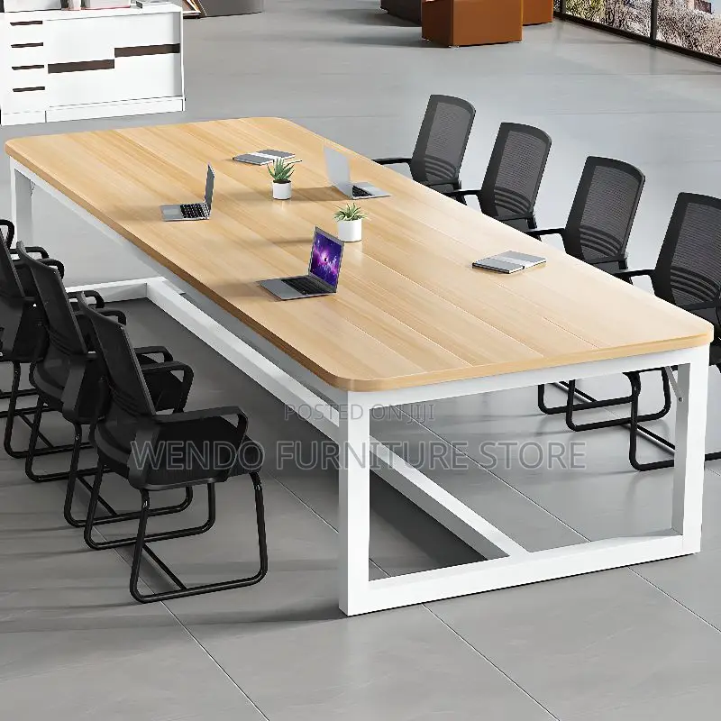 Boardroom Table; 2.4m Staff Members Conference Room Boardroom Table