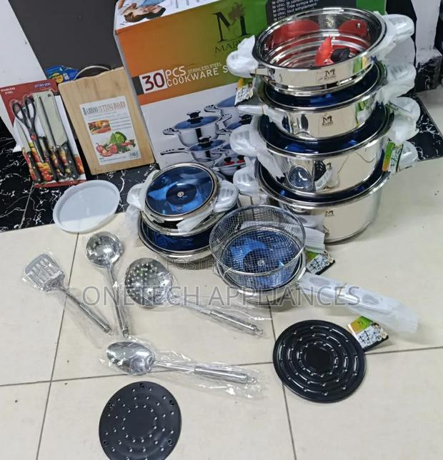 Marwa Cookware 30pc Stainless Steel