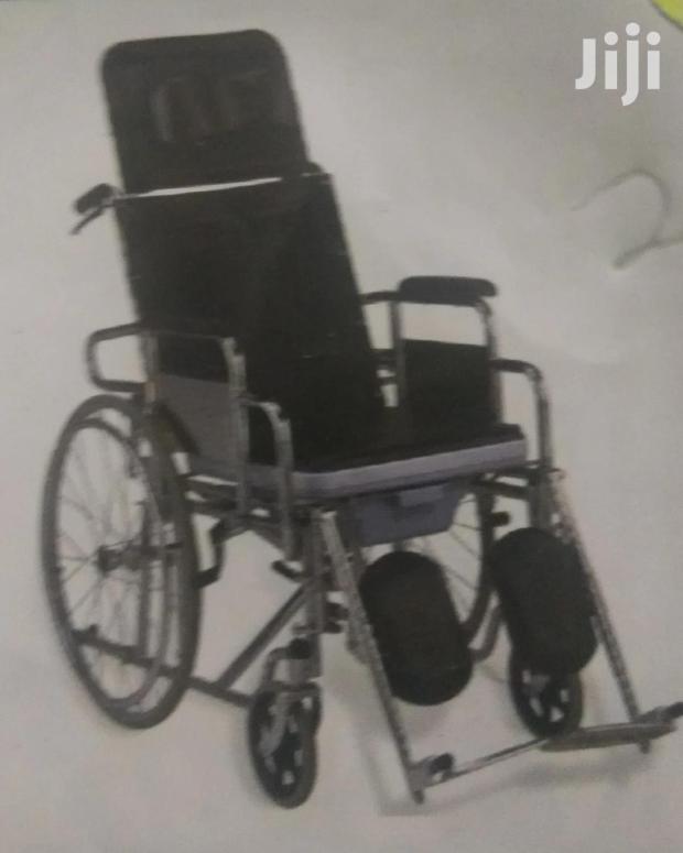 Reclining Wheel Chair With Commode - thumbnail 2