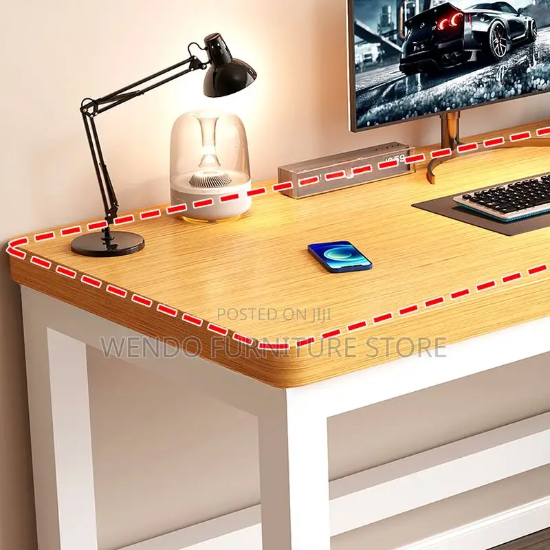 Office Table; 1.4 Meters Home Office Book Wooden Top Table