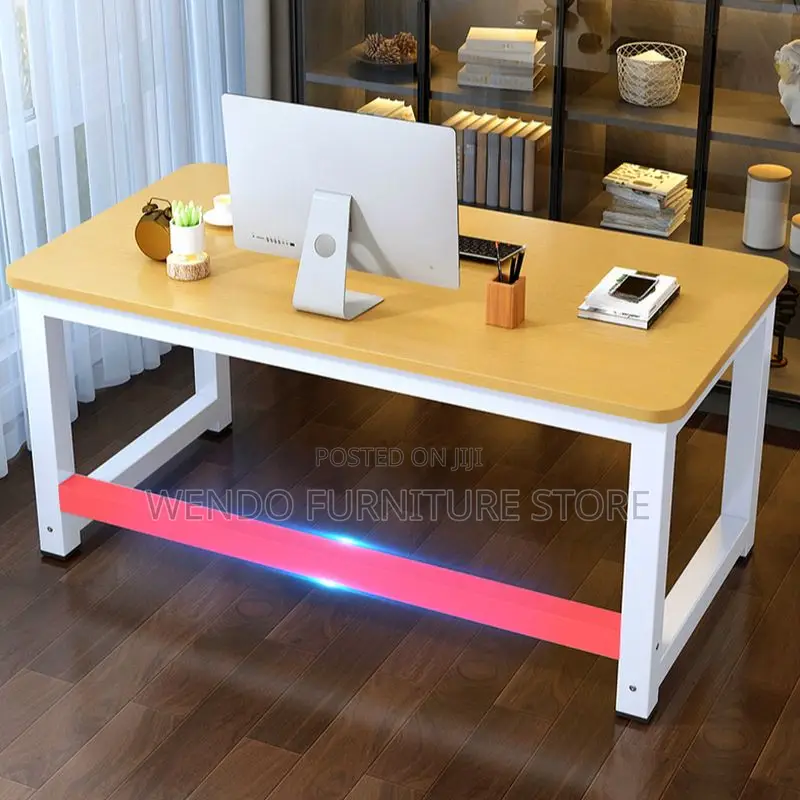 Office Table; 1.4 Meters Home Office Book Wooden Top Table