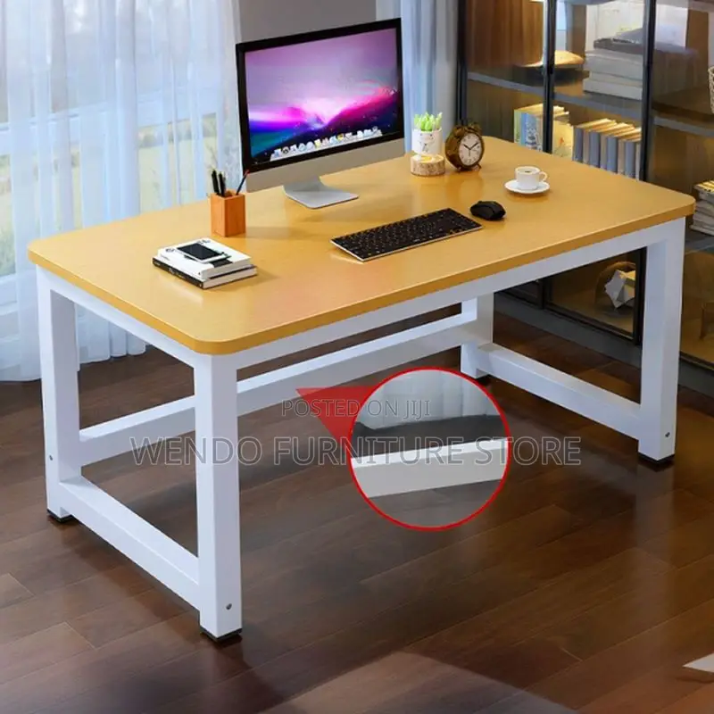 Office Table; 1.4 Meters Home Office Book Wooden Top Table
