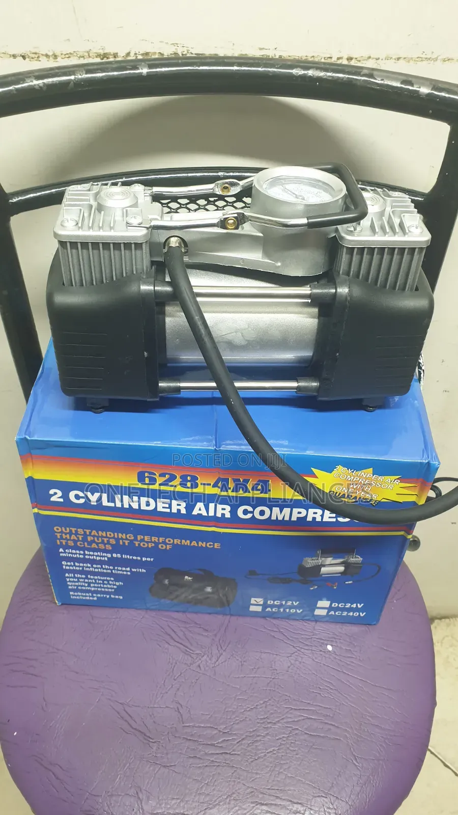 2 Cylinder Car Air Compressor Tyre Inflator