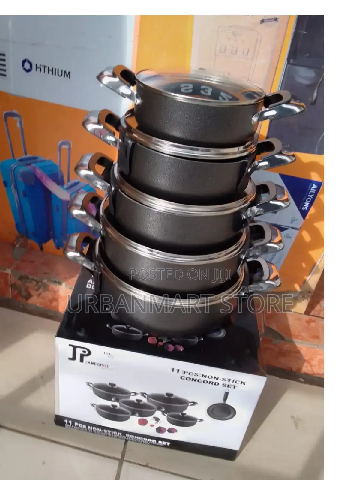 Jp Nonstick 11 PCS Cooking Pot and Pan Set