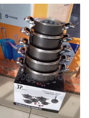 Jp Nonstick 11 PCS Cooking Pot and Pan Set