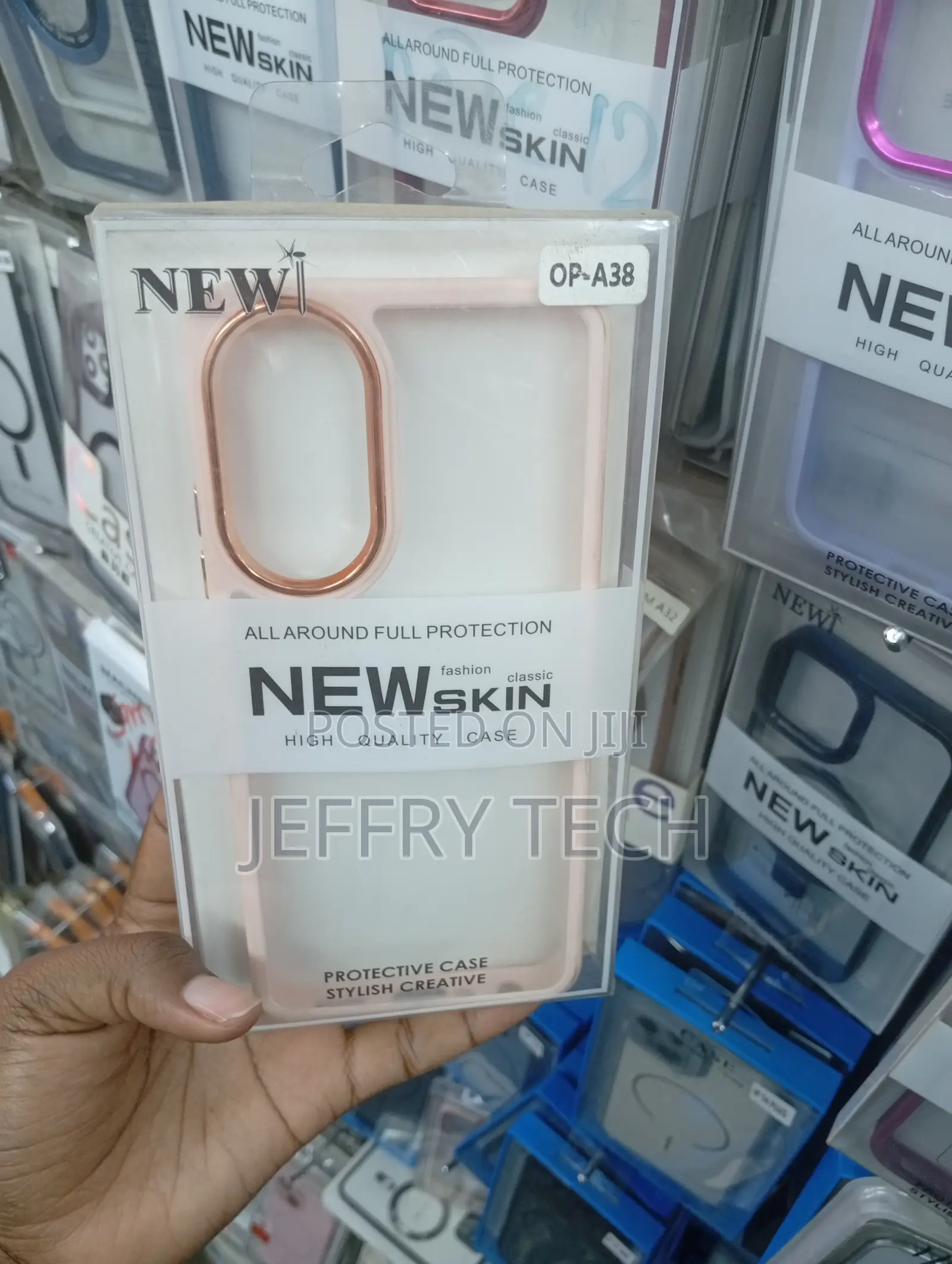 Oppo A38 Transparent Backplate Pairing a Soft Silicon Bumper Case