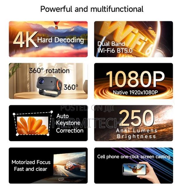 Projector Auto Focus Ultra High Definition Suitable 1080p Cy900 - thumbnail 2