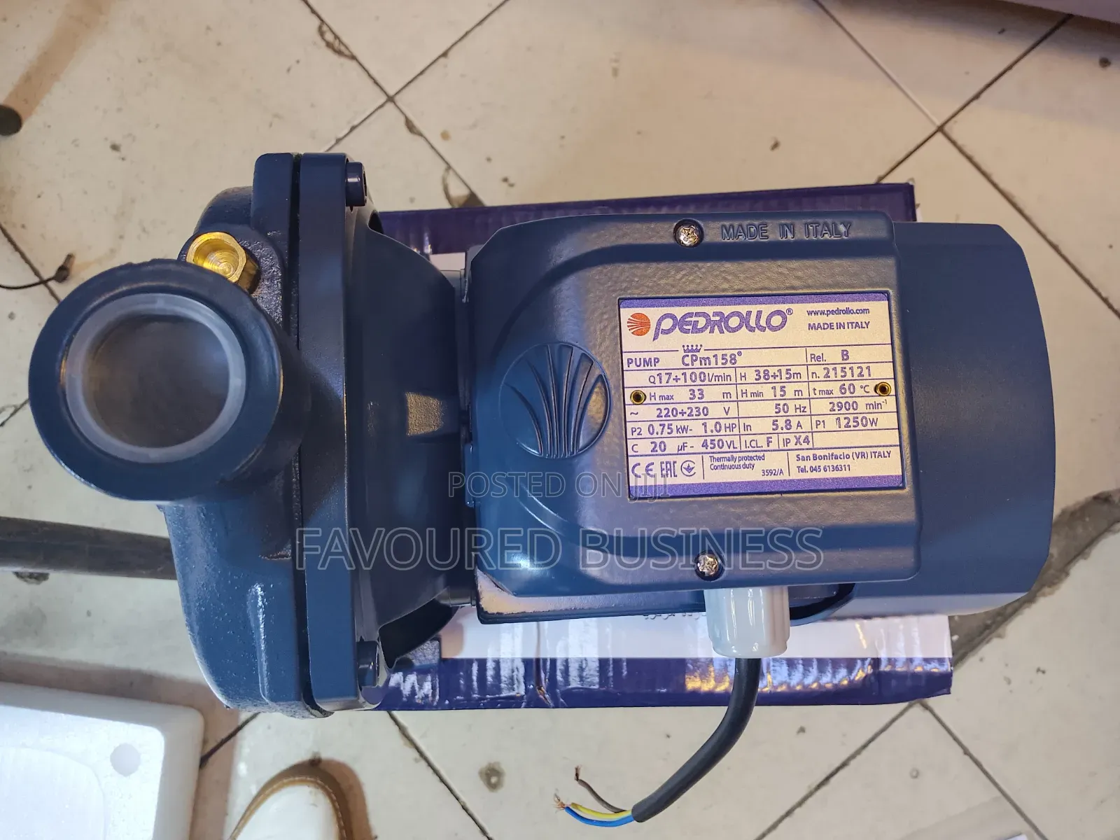 Top Guarantee Pedrollo Water Pump 1hp /Best Booster Water Pump