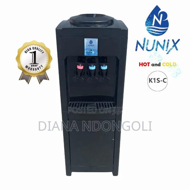Black Nunix K1s Hot Cold Water Dispenser - Black at Ksh. 3,800 * 