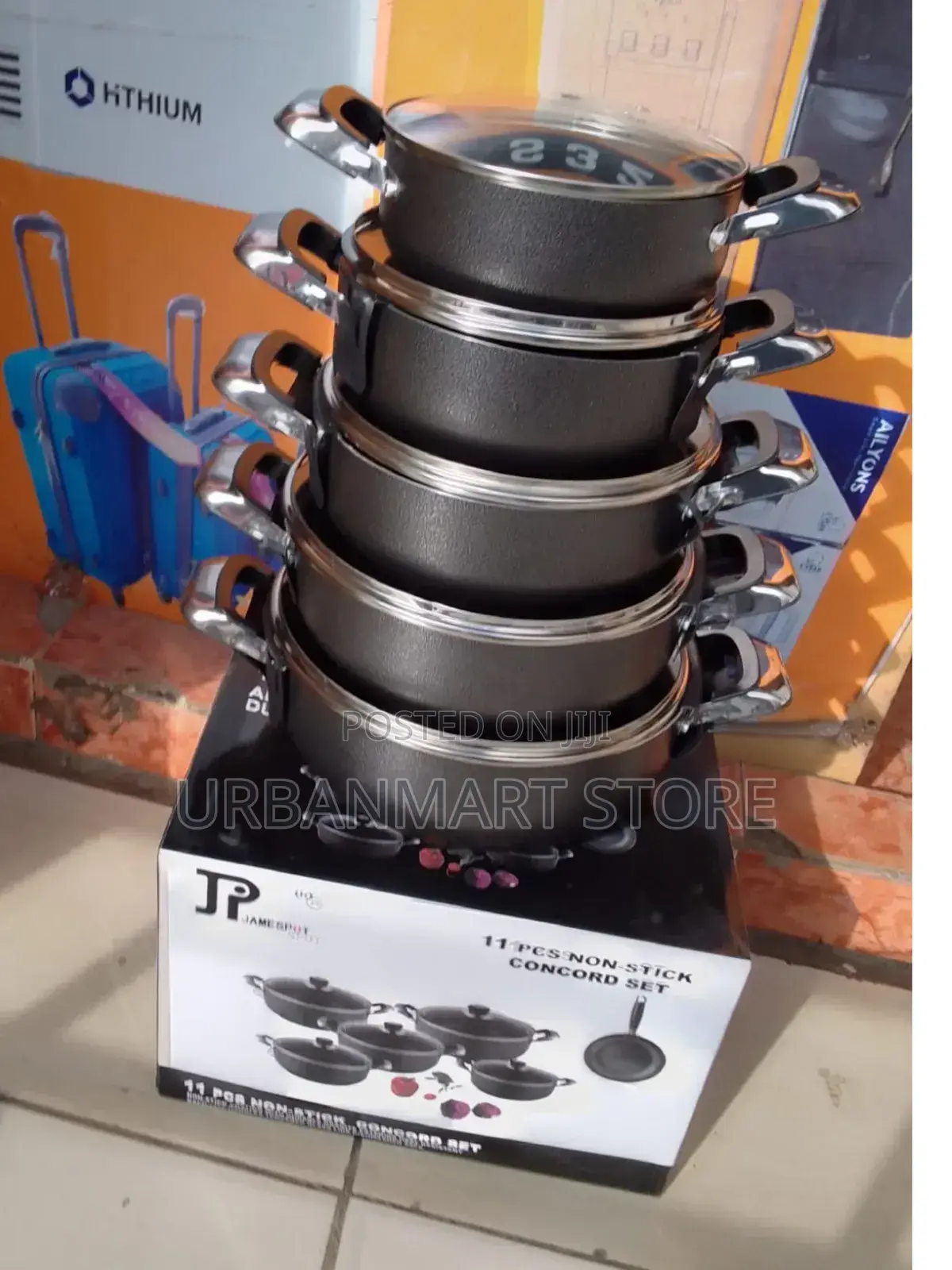 Jp 11 Piece Cookware Set With Lid Covers