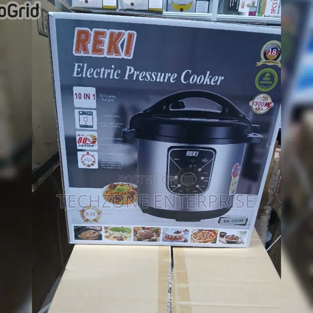 10 in 1 Reki 8 Litres Pressure Cooker With 1300 Watts 