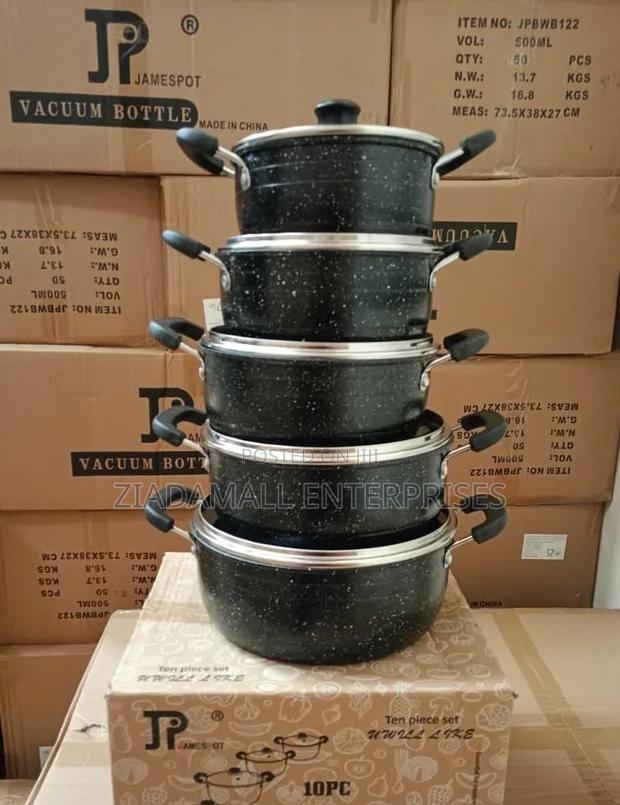 New Model 10-Piece Jp Non-Stick Cookware Set,Pots
