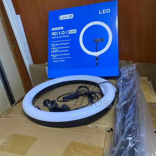 Professional 13-Inch Beauty Ring Light With Phone Holder and Adjustabl