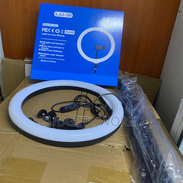 13-Inch Live Streaming Ring Light With Extendable 2.1m Tripod Stand