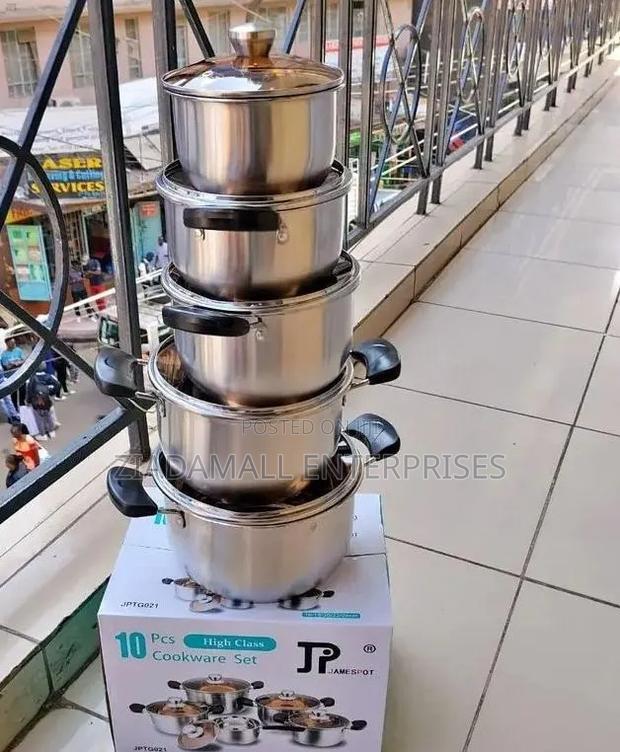 Jp 10-Piece Stainless Steel Cookware – Built for Everyday Excellence