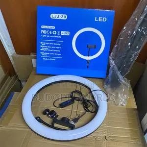 13-Inch Adjustable Ring Light With Tall Tripod for Photography and Bea