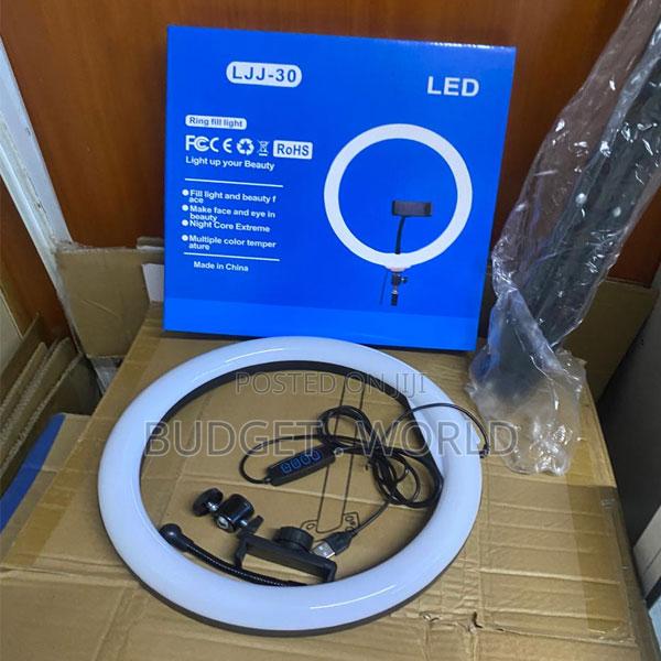 13-Inch Adjustable Ring Light With Tall Tripod for Photography and Bea