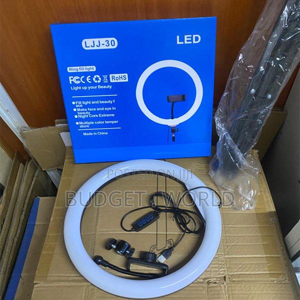 13-Inch Led Streaming Ring Light With Mobile Phone Holder and 2.1m Sta