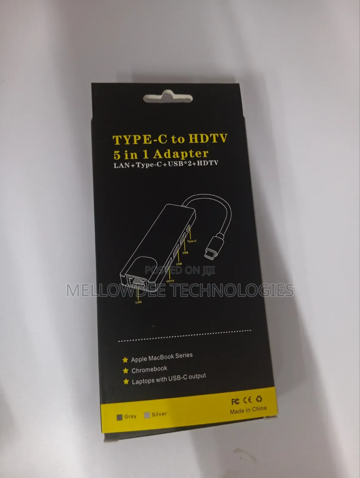 Type -C to Ethernet,Hdtv 5 in 1