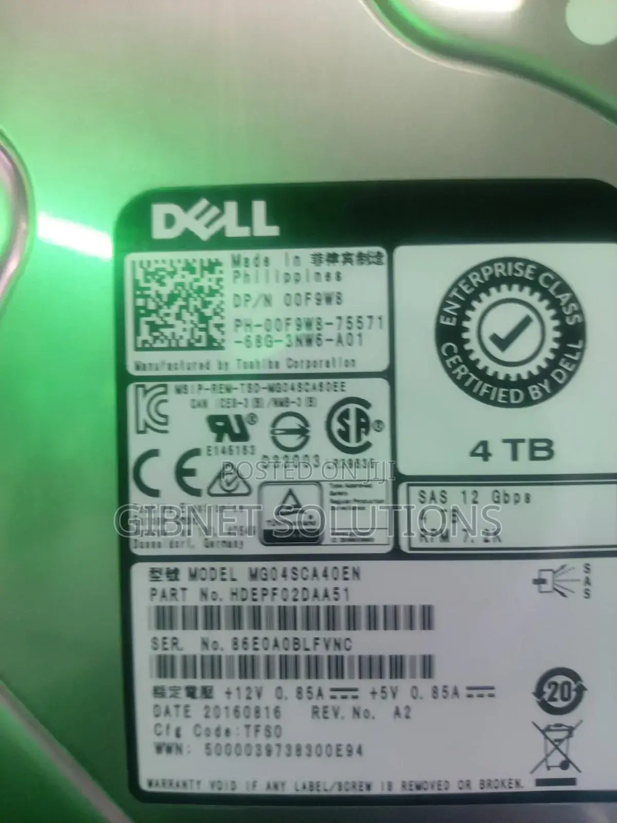 Dell 4tb Sas Harddisk