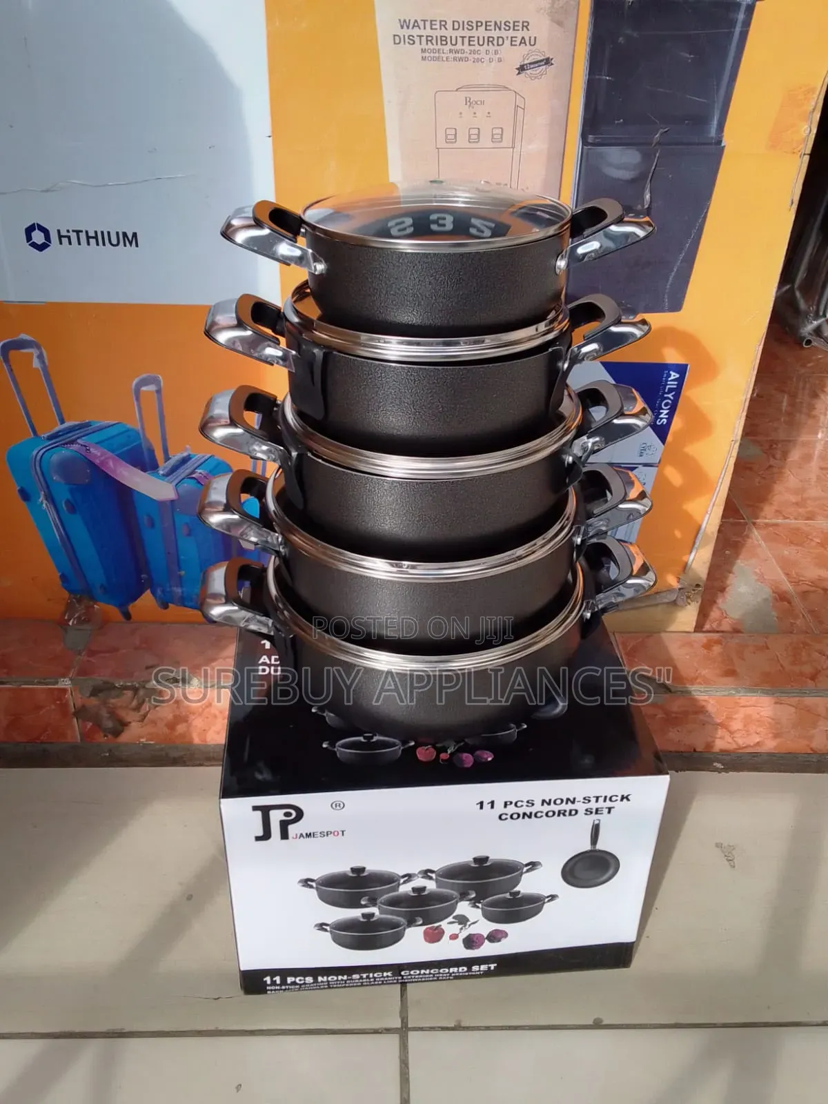 Jp 11pc Nonstick Cookware Set Granite Cookware