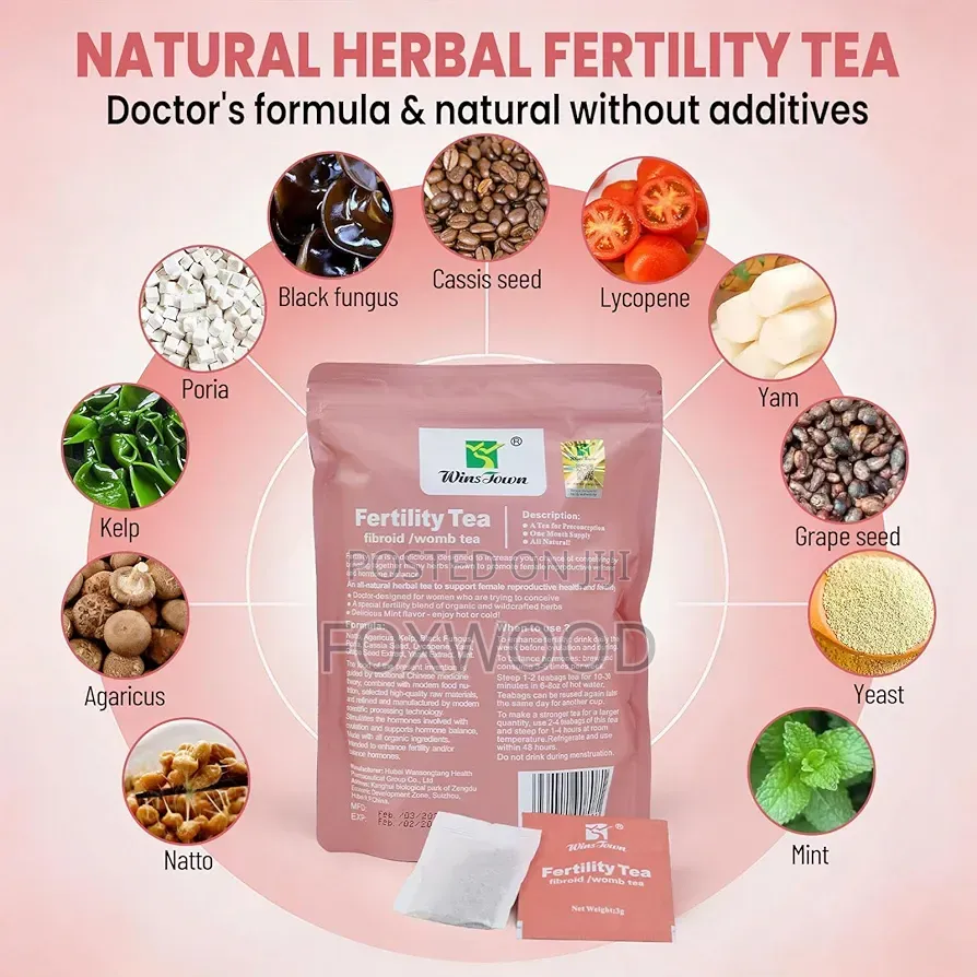 Fertility Tea, Fibroid Womb Tea, Clean, Love, Care For Women