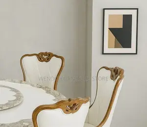 Dining Set; Six Seaters Round Grades Choice Dining Set