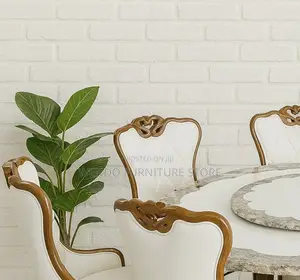 Dining Set; Six Seaters Round Grades Choice Dining Set