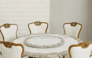 Dining Set; Six Seaters Round Grades Choice Dining Set