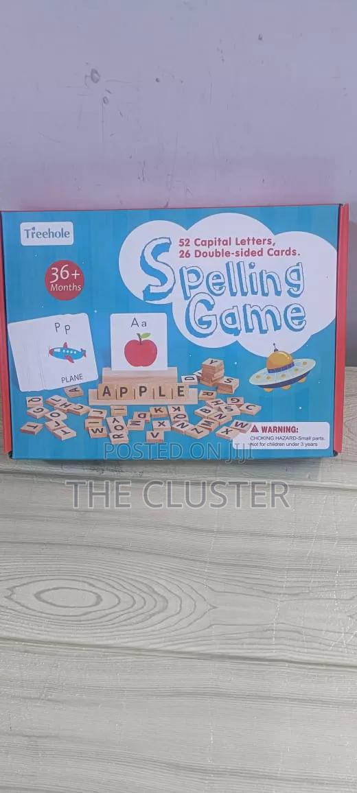  Spelling Game
52pcs Capital Letters.
26 Double Sided Cards.