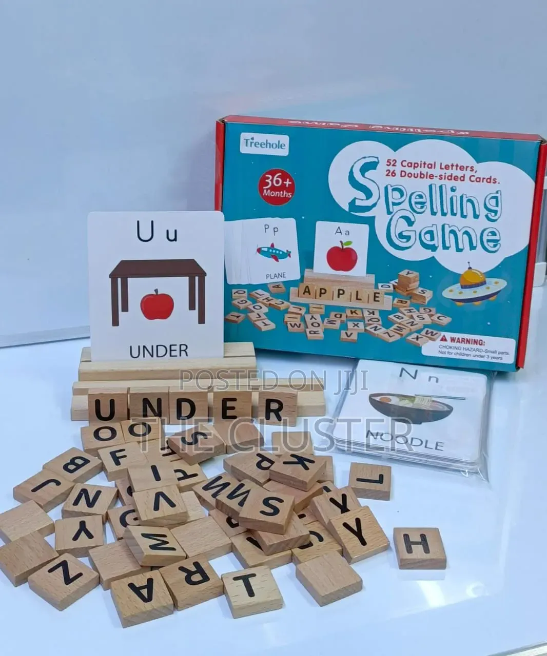  Spelling Game
52pcs Capital Letters.
26 Double Sided Cards.
