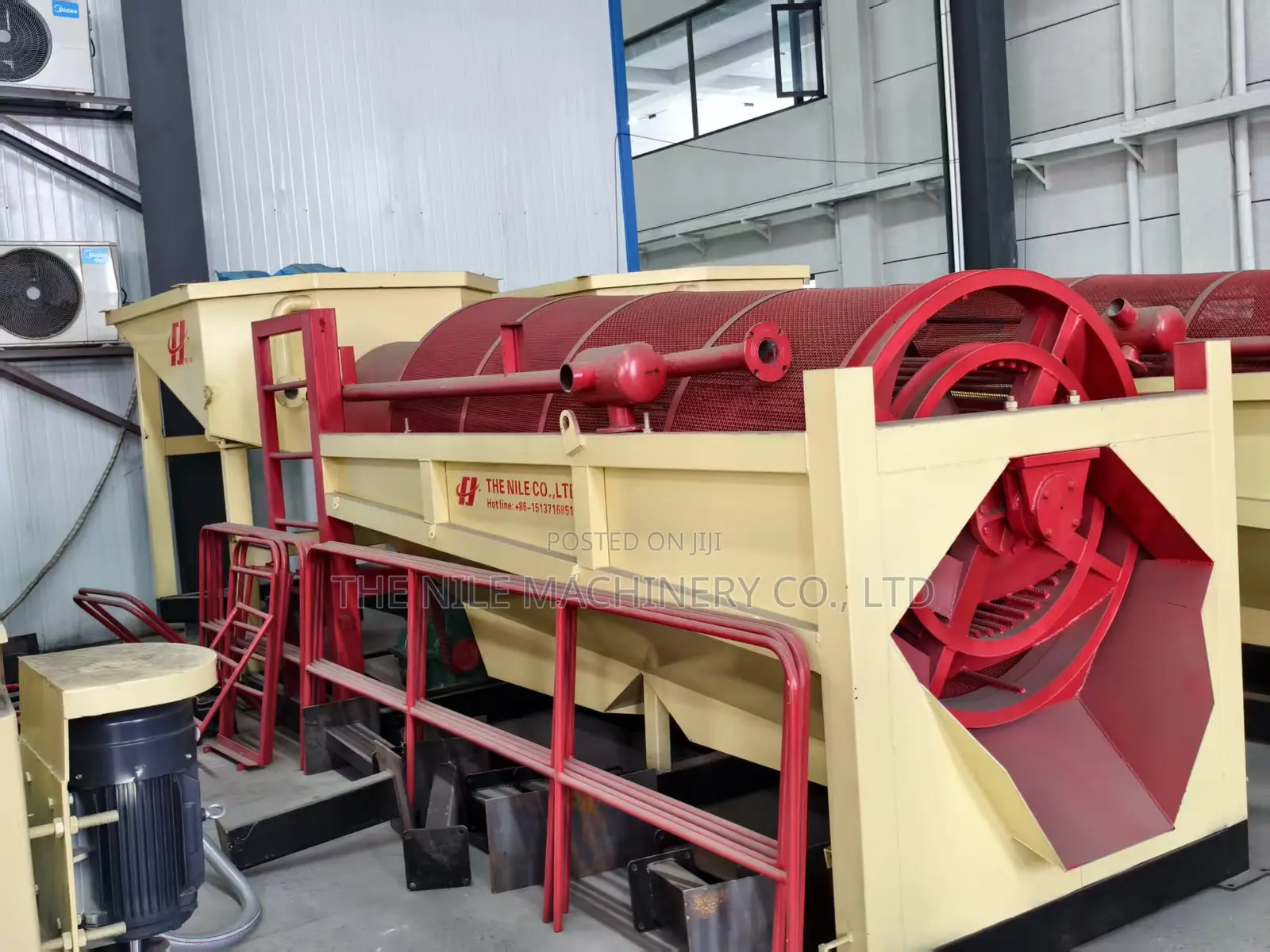 50tph Placer Gold Trommel Screen Plant Washing Silica Sand