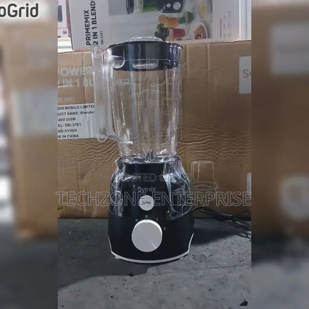 Syinix 2 in 1 Blender With 3500 Watts , Black 