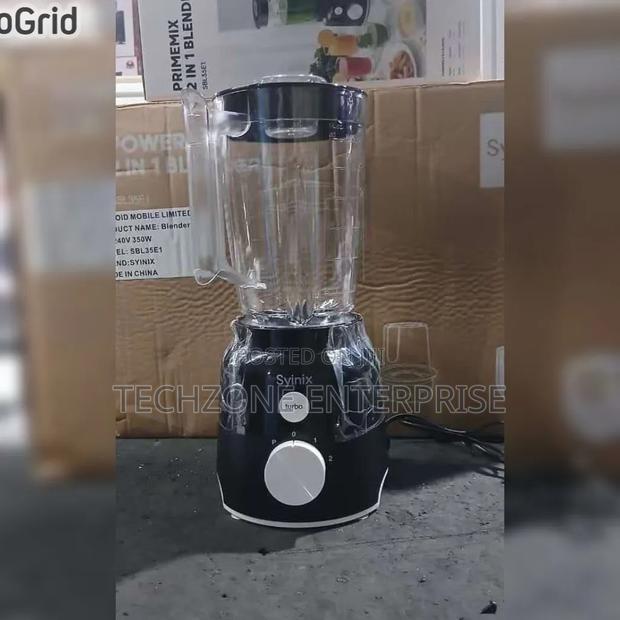 Syinix 2 in 1 Blender With 3500 Watts , Black