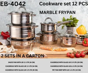 New In! *Eb4042* With Marble (Nonstick ) Deep Pan
