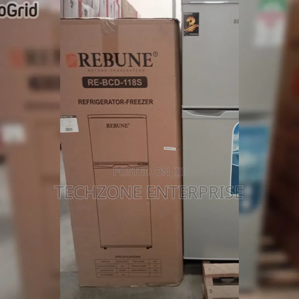 Rebune 118 Litres Double Door Refrigerator 