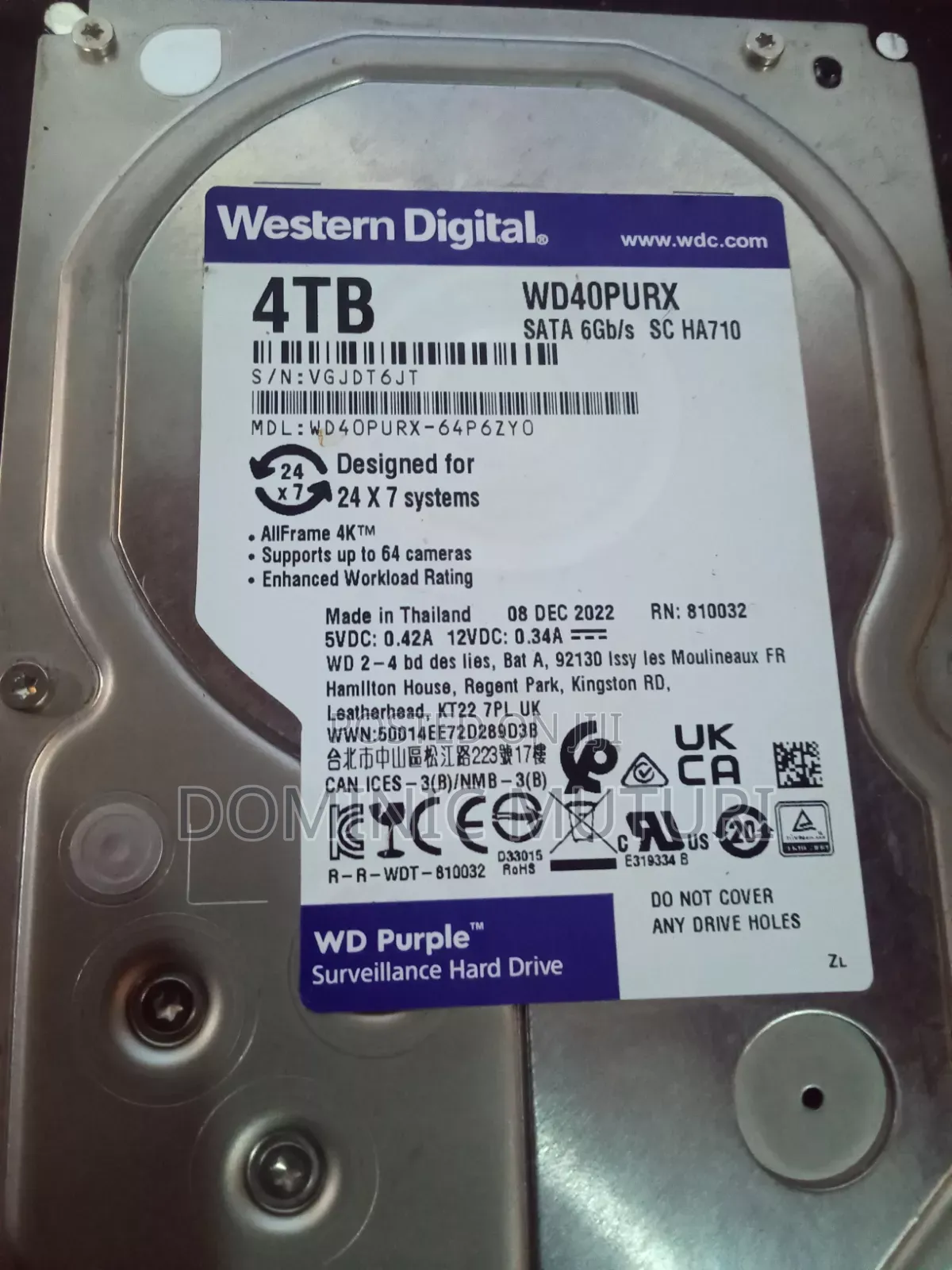 Internal Hard Disk 4tb