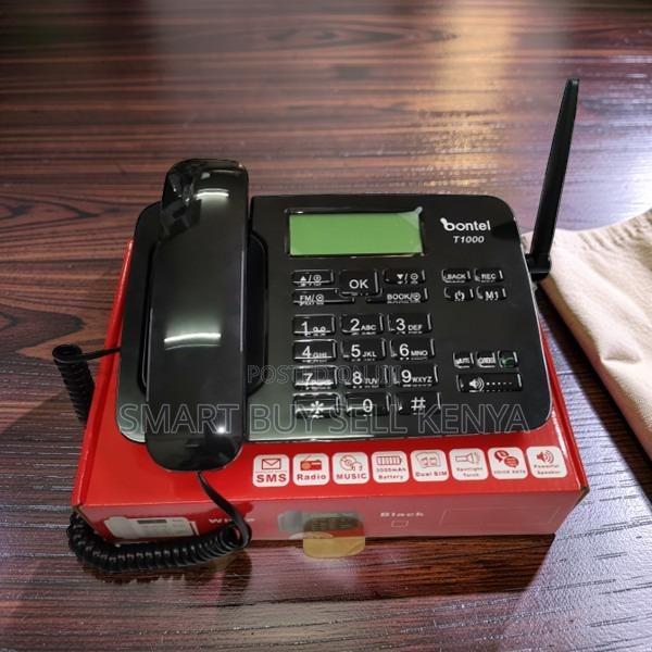 Bontel T1000 Dual Sim Clear Speaker GSM Fixed Landline Desktop Phone