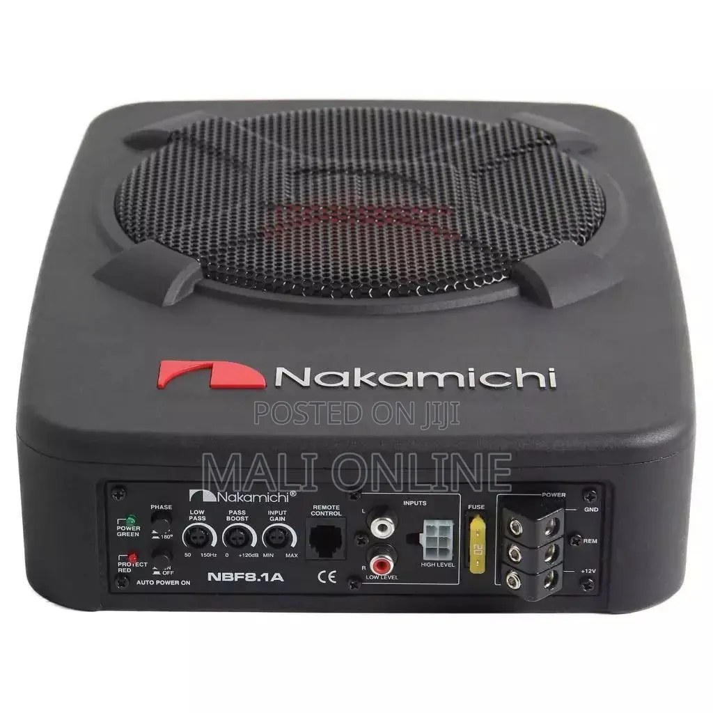 Nakamichi 8 Inch Underseat Subwoofer 1500w Car Bass Speaker