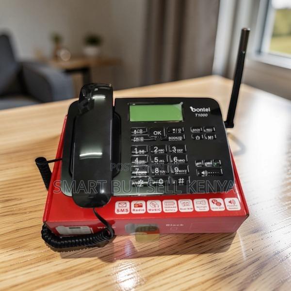 Bontel T1000 Dual Sim Loud Speaker GSM Fixed Landline Desktop Phone