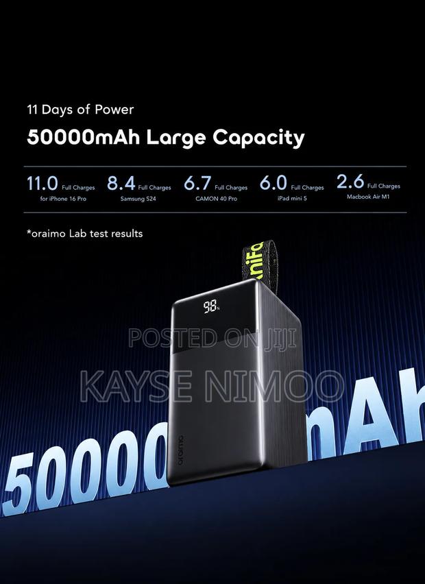 Oraimo 50000mah Powerbank - thumbnail 3
