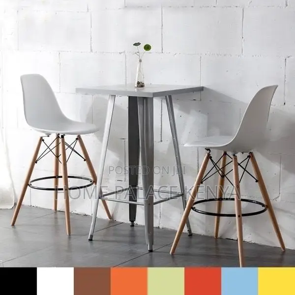 Bar Stool: Eames Style High Bar Chair