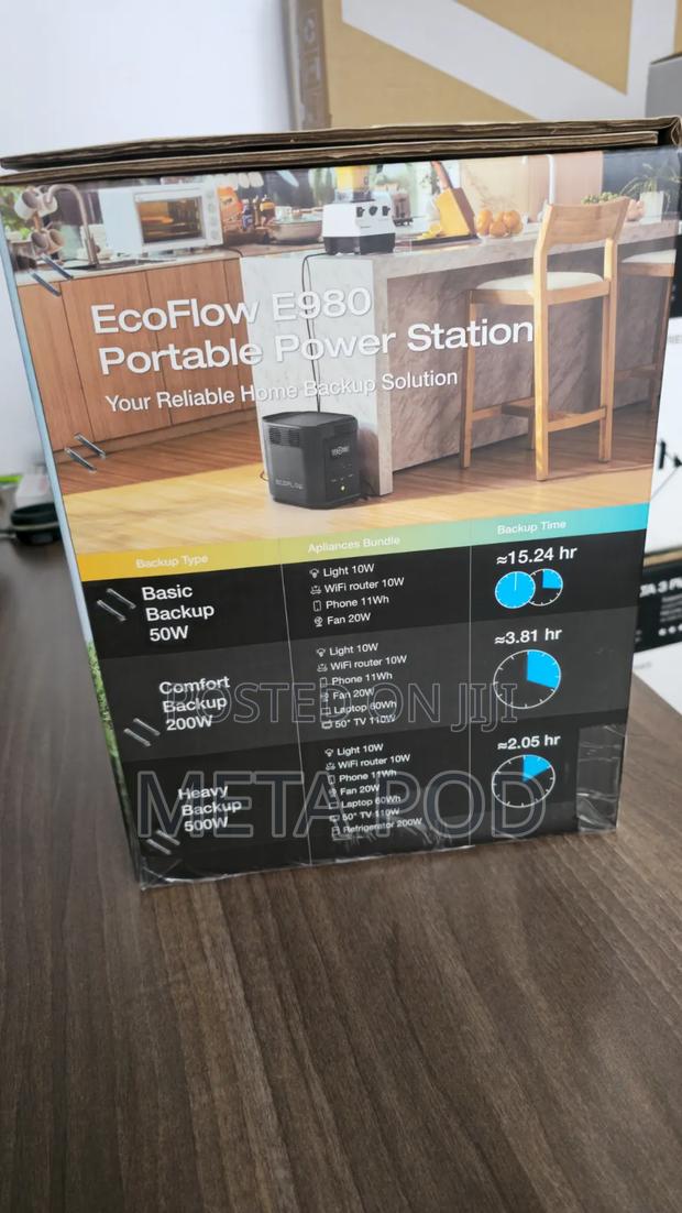 Ecoflow E980 1kwh Backup Battery Generator - thumbnail 2