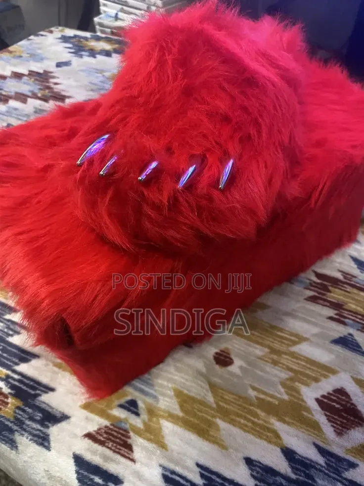Fur Clow Slippers With Matching Box