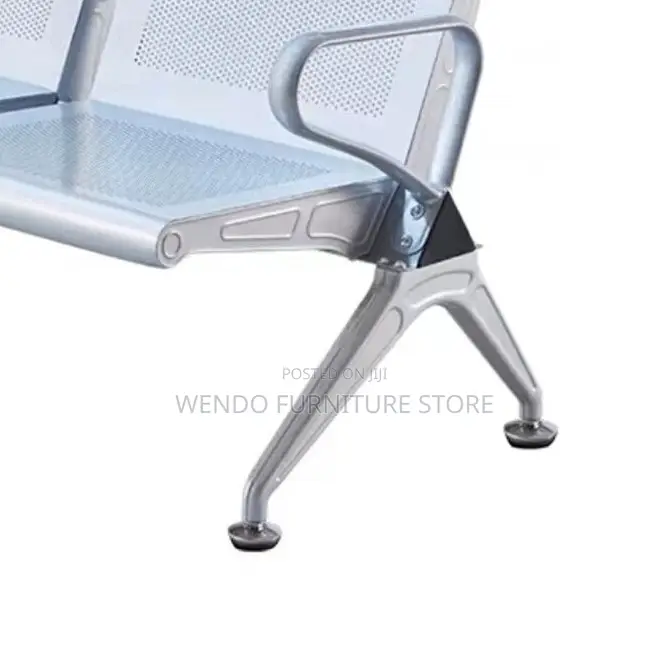 Office Bench; Metallic Reception Three Seaters Office Airport Bench