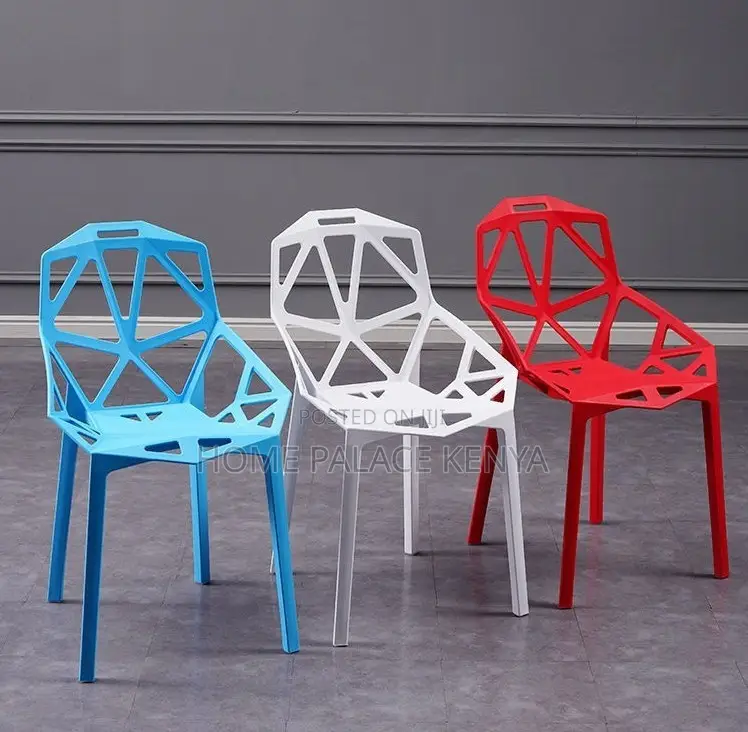 Plastic Chair: Plastic Backrest Chair With Hollow Design