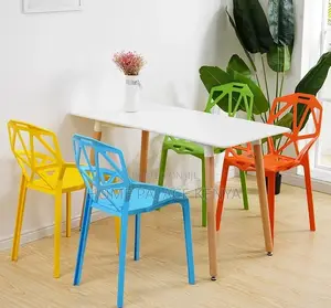 Plastic Chair: Plastic Backrest Chair With Hollow Design