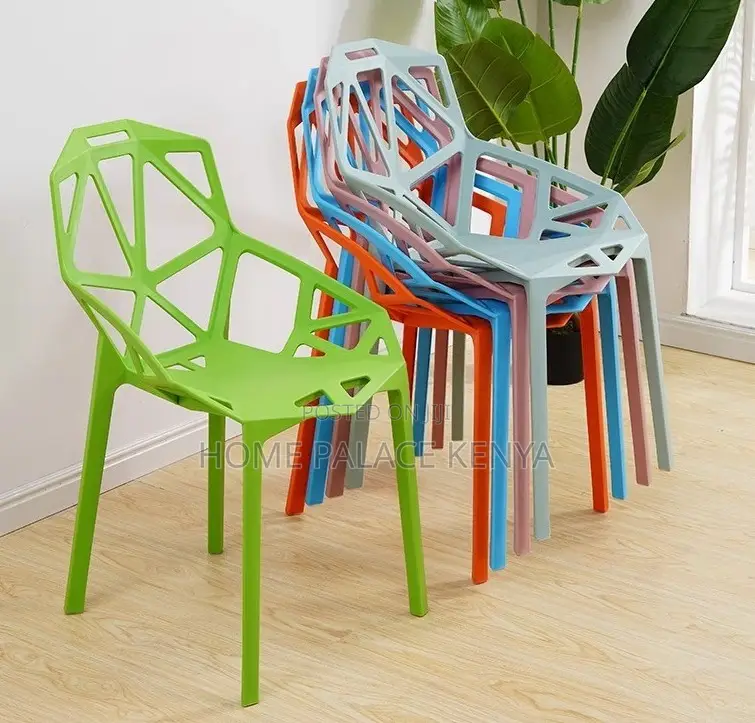 Plastic Chair: Plastic Backrest Chair With Hollow Design