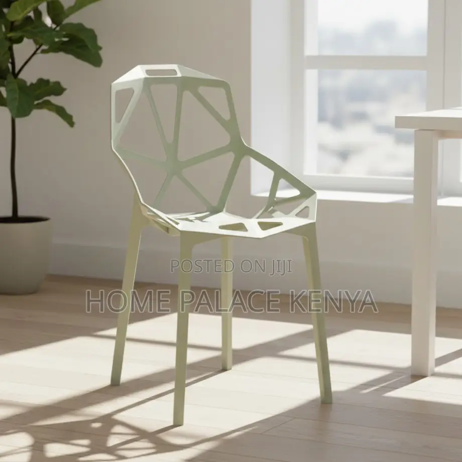Plastic Chair: Plastic Backrest Chair With Hollow Design